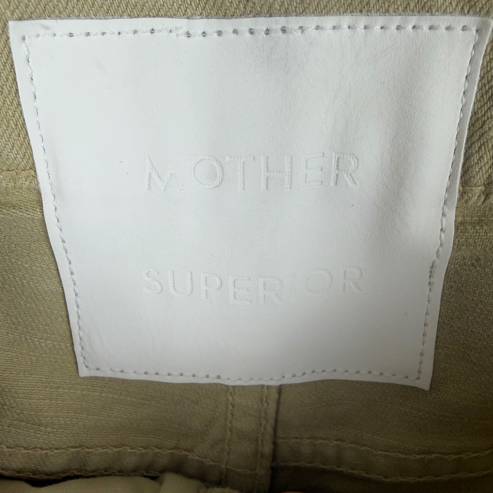 Mother Superior Jeans The Ditcher Utility Flood Pale Green Size 28 Straight Leg - Picture 4 of 16